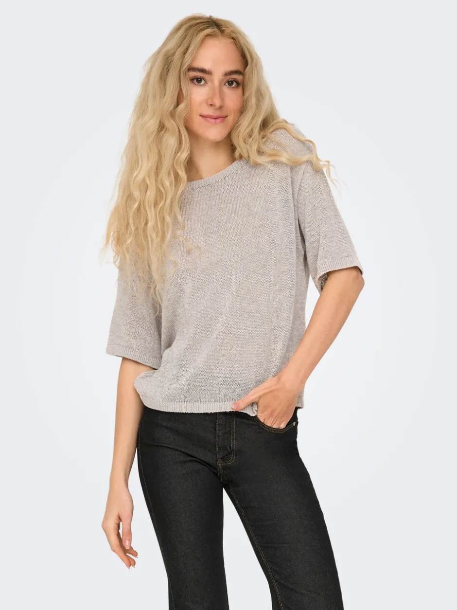 Hot JDYSHINE Strikket T-shirt Dame Strik & Cardigans