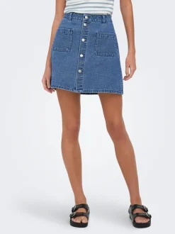 Best JDYSHIRAZ Denim-nederdel Mininederdel Dame Nederdele