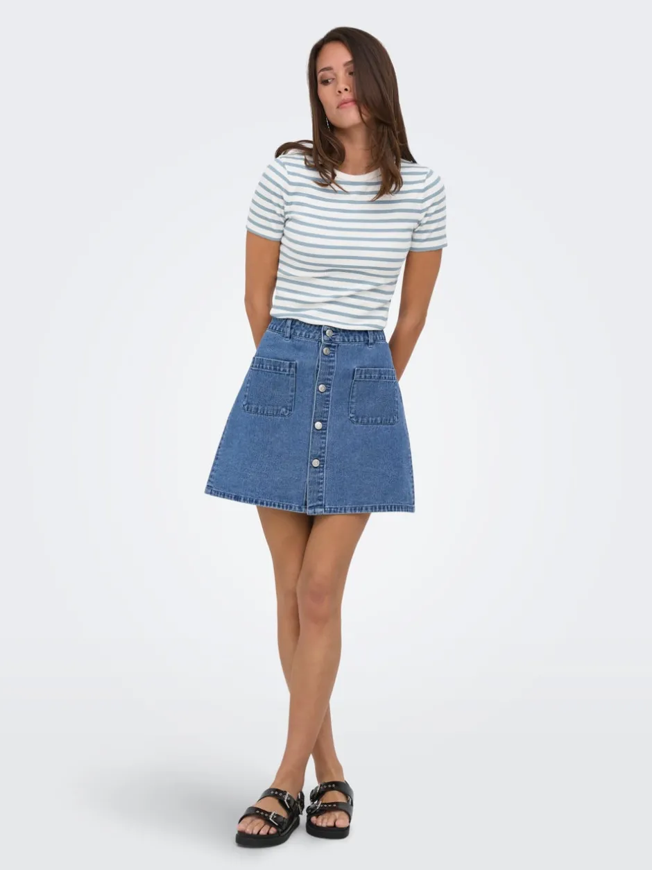 Best JDYSHIRAZ Denim-nederdel Mininederdel Dame Nederdele
