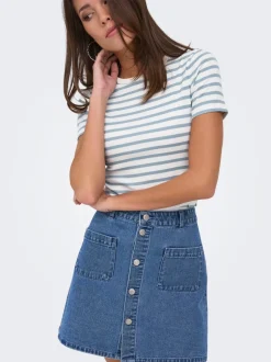 Best JDYSHIRAZ Denim-nederdel Mininederdel Dame Nederdele