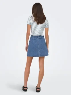 Best JDYSHIRAZ Denim-nederdel Mininederdel Dame Nederdele