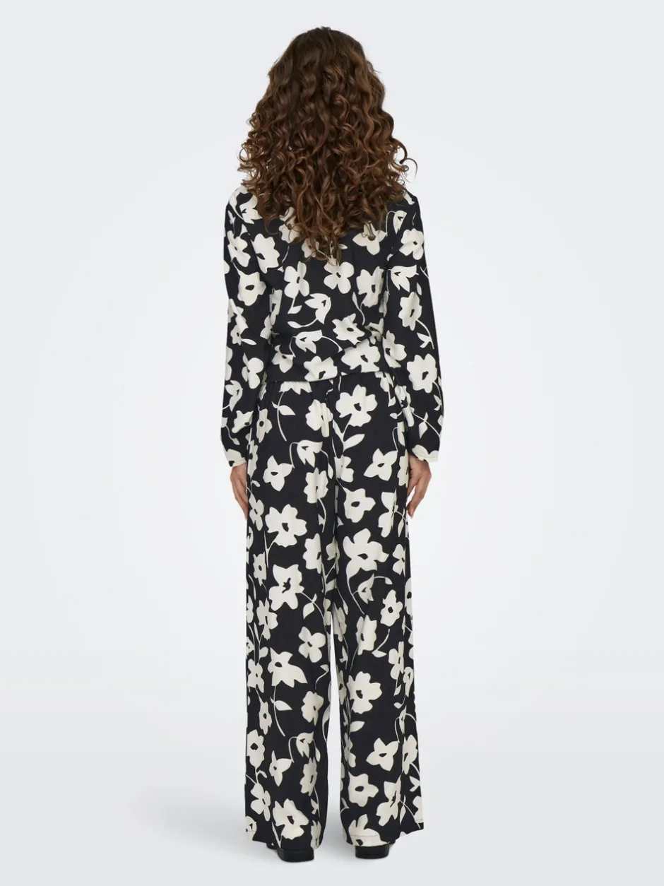 Sale JDYSILAS Wide leg fit Bukser i wide fit Dame Bukser