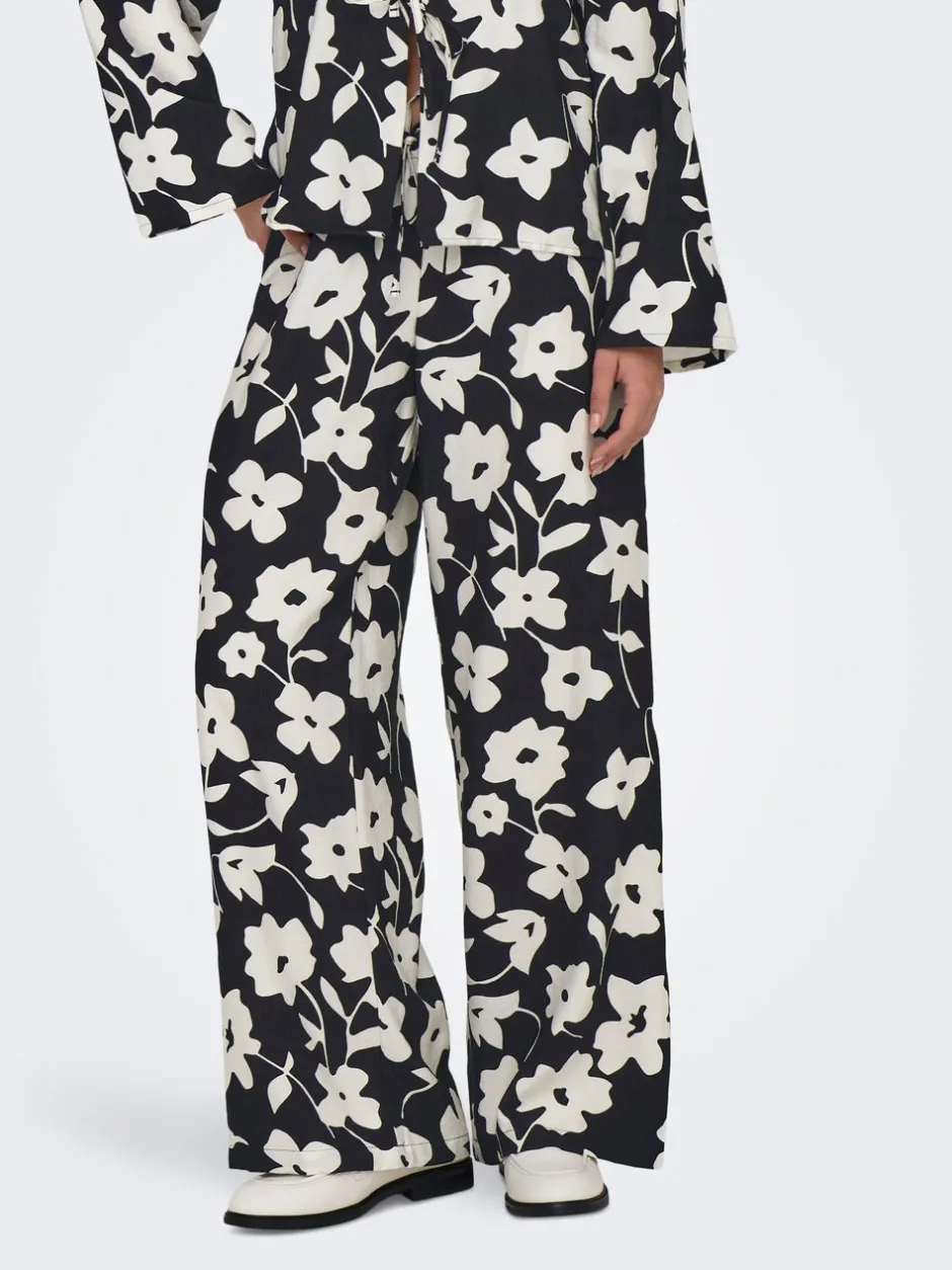Sale JDYSILAS Wide leg fit Bukser i wide fit Dame Bukser