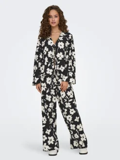 Sale JDYSILAS Wide leg fit Bukser i wide fit Dame Bukser