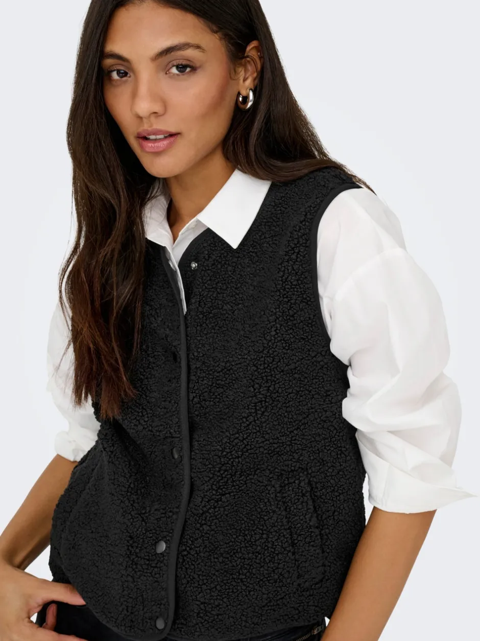 Sale JDYSIMINA Teddy-vest Dame Jakker Og Frakker