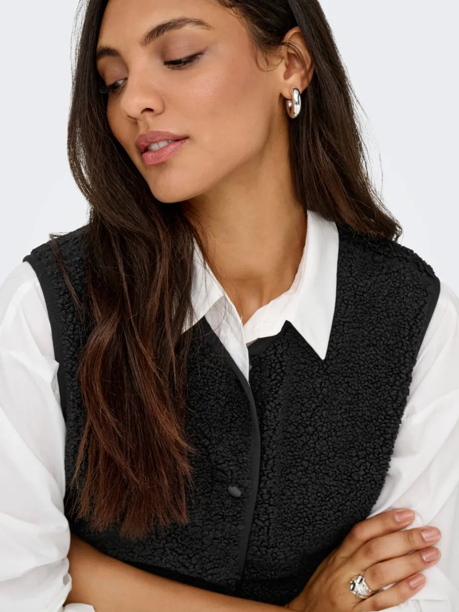 Sale JDYSIMINA Teddy-vest Dame Jakker Og Frakker