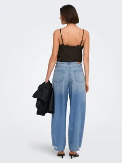 Best JDYSUSIE Mellemhøj talje Barrel fit Jeans Dame Jeans|Jeans
