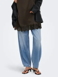 Best JDYSUSIE Mellemhøj talje Barrel fit Jeans Dame Jeans|Jeans
