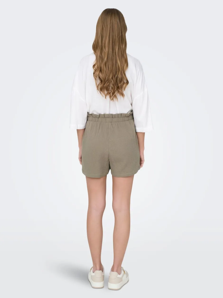 Hot JDYTHEIS Mellemhøj talje Regular fit Paperbag-shorts Dame Shorts