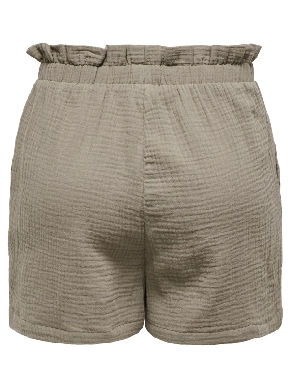 Hot JDYTHEIS Mellemhøj talje Regular fit Paperbag-shorts Dame Shorts