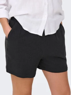 New JDYTHEIS Mellemhøj talje Regular fit Paperbag-shorts Dame Shorts