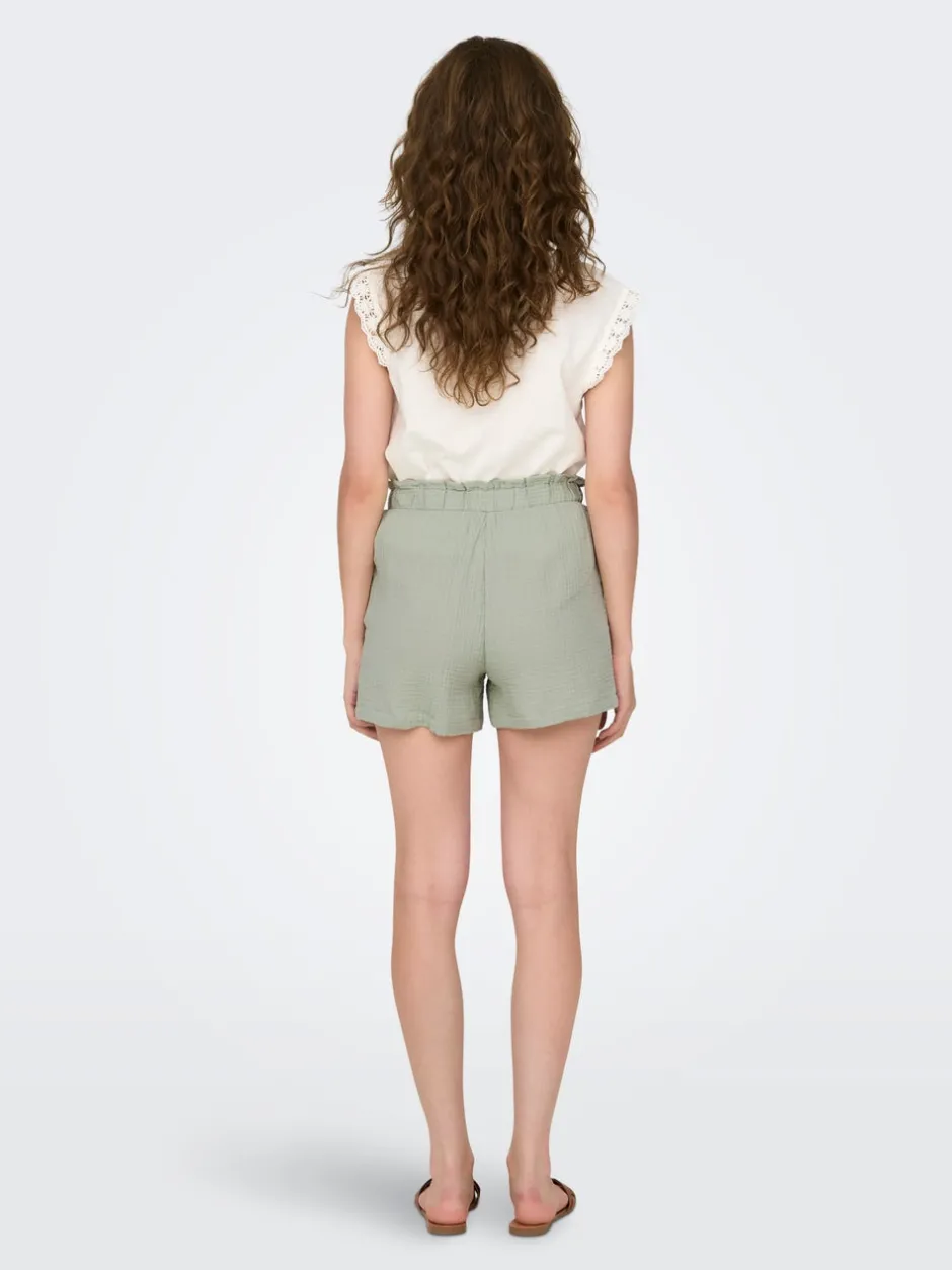 Hot JDYTHEIS Mellemhøj talje Regular fit Paperbag-shorts Dame Shorts