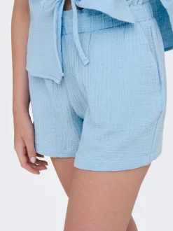 New JDYTHEIS Mellemhøj talje Regular fit Paperbag-shorts Dame Shorts