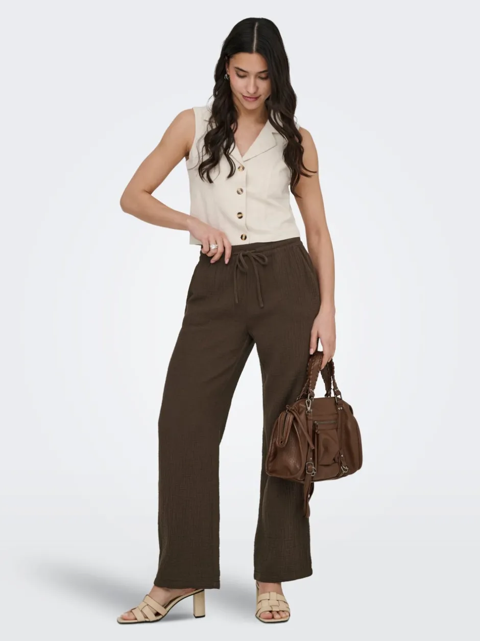 Sale JDYTHEIS Wide leg fit Bukser i wide fit Dame Bukser