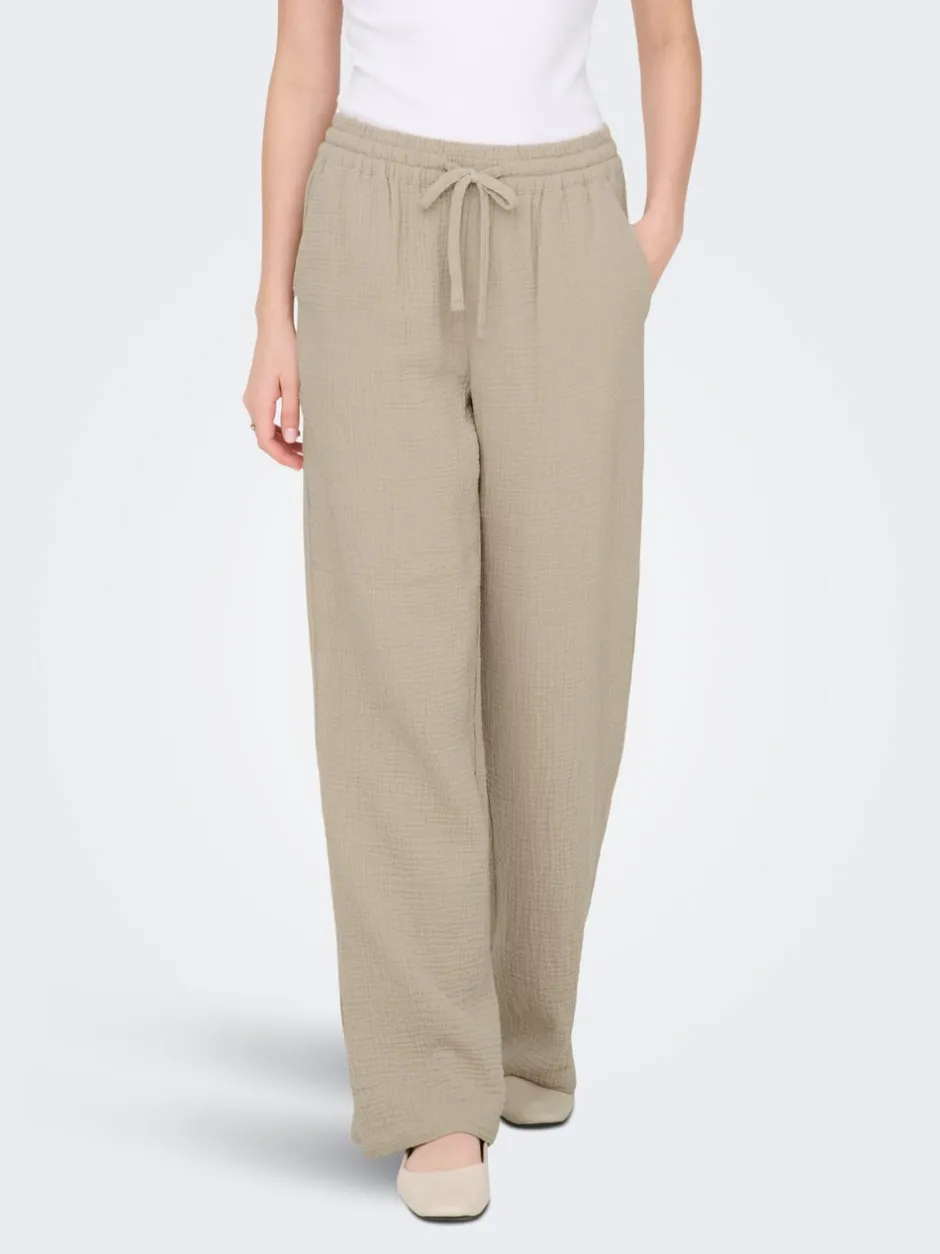 JDYTHEIS Wide leg fit Bukser i wide fit Dame Bukser