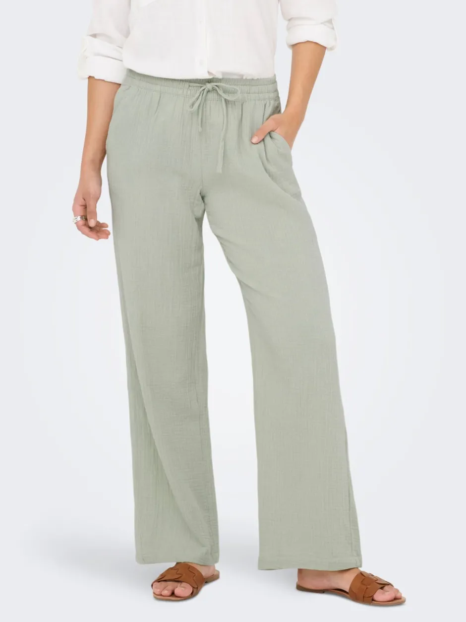 New JDYTHEIS Wide leg fit Bukser i wide fit Dame Bukser