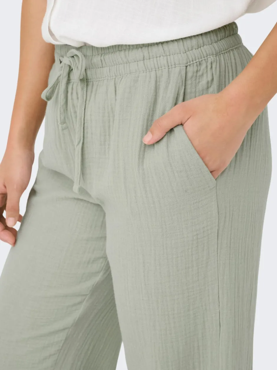New JDYTHEIS Wide leg fit Bukser i wide fit Dame Bukser