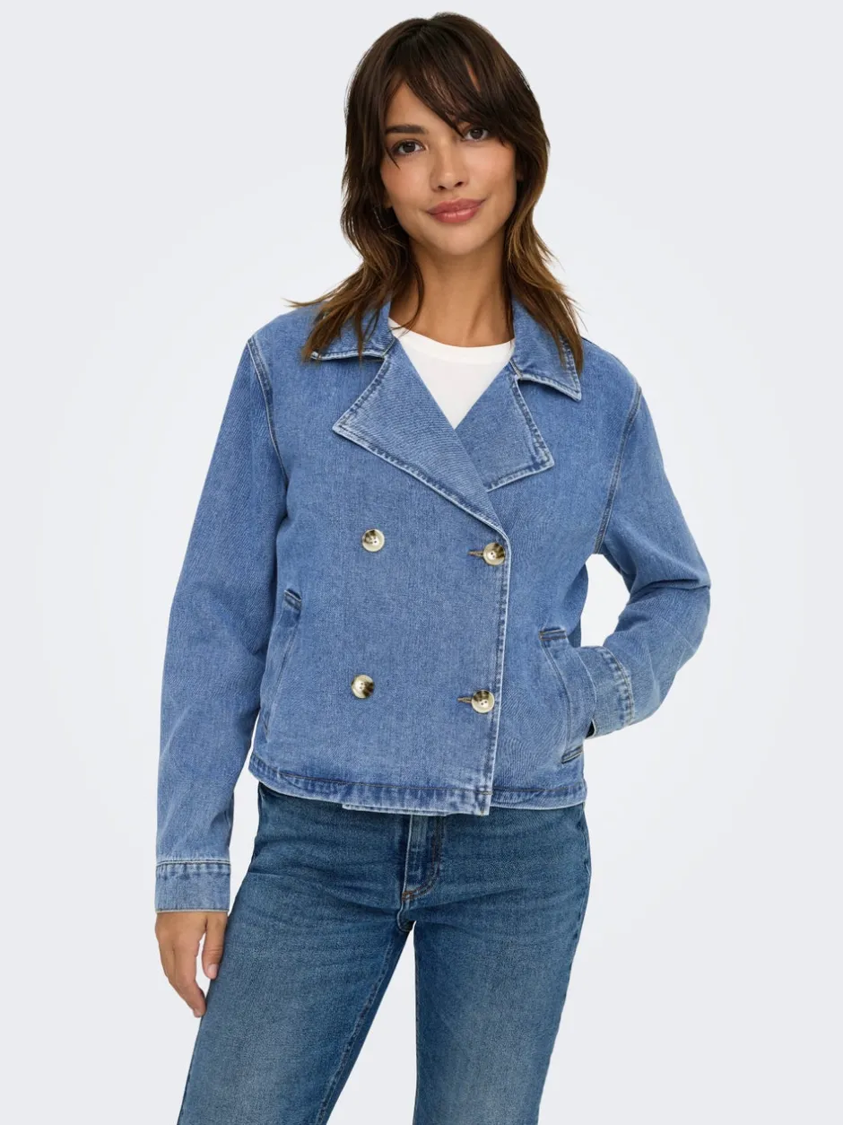 Hot JDYTRINA Denimjakke Dame Jakker Og Frakker|Double Denim