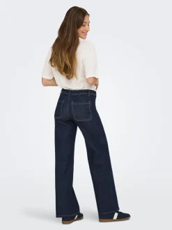Sale JDYVANESSA Mellemhøj talje Wide leg fit Jeans Dame Jeans|Jeans