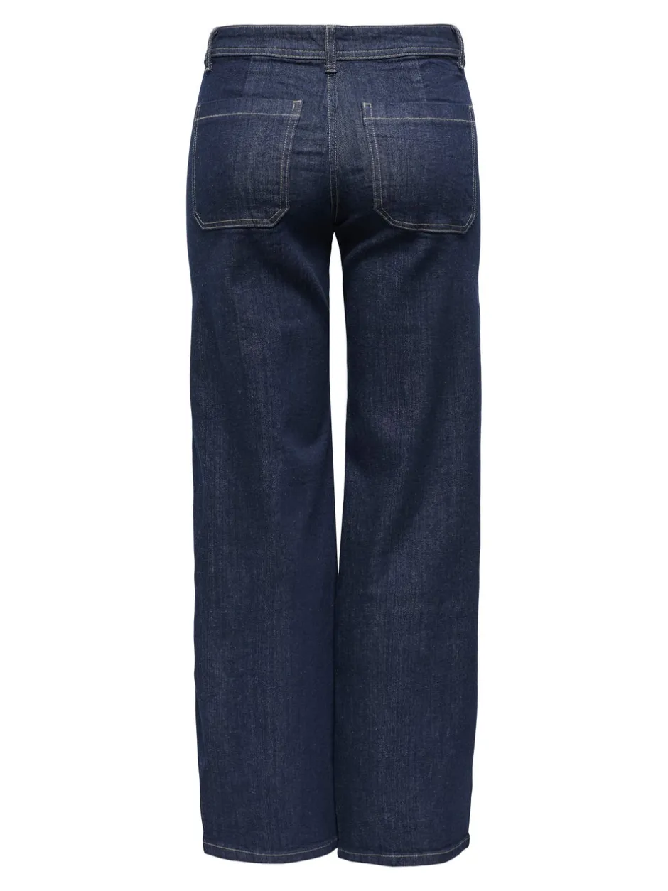 Sale JDYVANESSA Mellemhøj talje Wide leg fit Jeans Dame Jeans|Jeans
