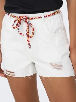 Online JDYZIGGA Høj talje Loose fit Denim-shorts Dame Shorts