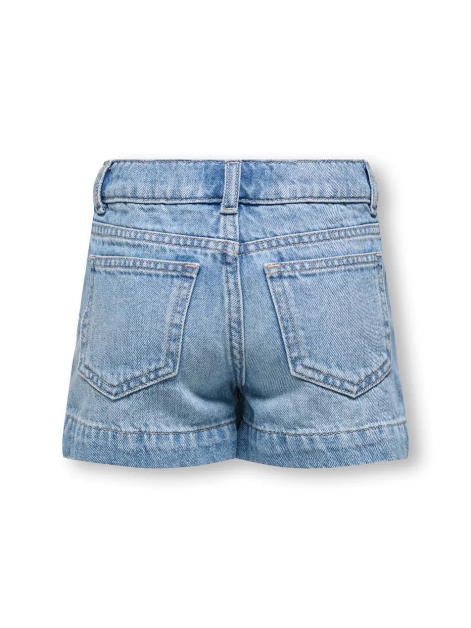 KMGCOMET Mellemhøj talje Wide leg fit Denim-shorts Børn Tøj·Shorts