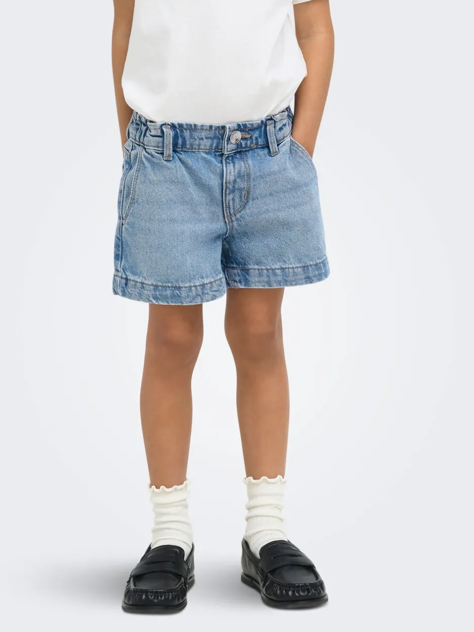 KMGCOMET Mellemhøj talje Wide leg fit Denim-shorts Børn Tøj·Shorts