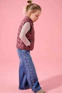 Discount KMGCOMET Mellemhøj talje Wide leg fit Jeans Børn Tøj·Jeans