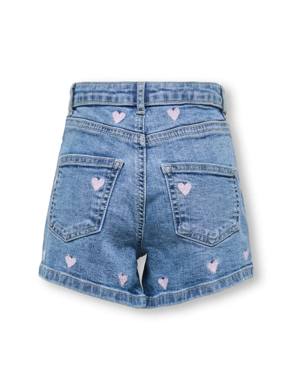 Discount KMGJUICY Mellemhøj talje Regular fit Denim-shorts Børn Tøj·Shorts