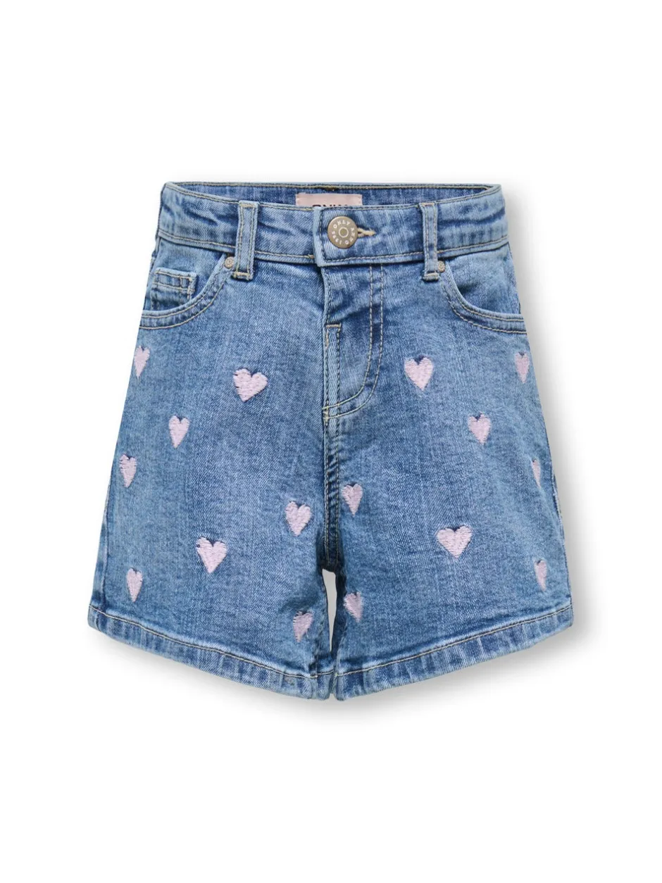 Discount KMGJUICY Mellemhøj talje Regular fit Denim-shorts Børn Tøj·Shorts