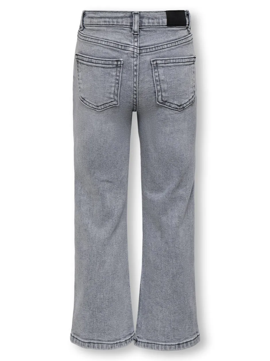 New KMGJUICY Mellemhøj talje Wide leg fit Jeans Børn Tøj·Jeans