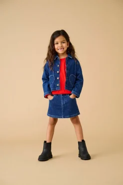 Sale KMGOFELIA Denim-nederdel Mininederdel Børn Tøj·Nederdele