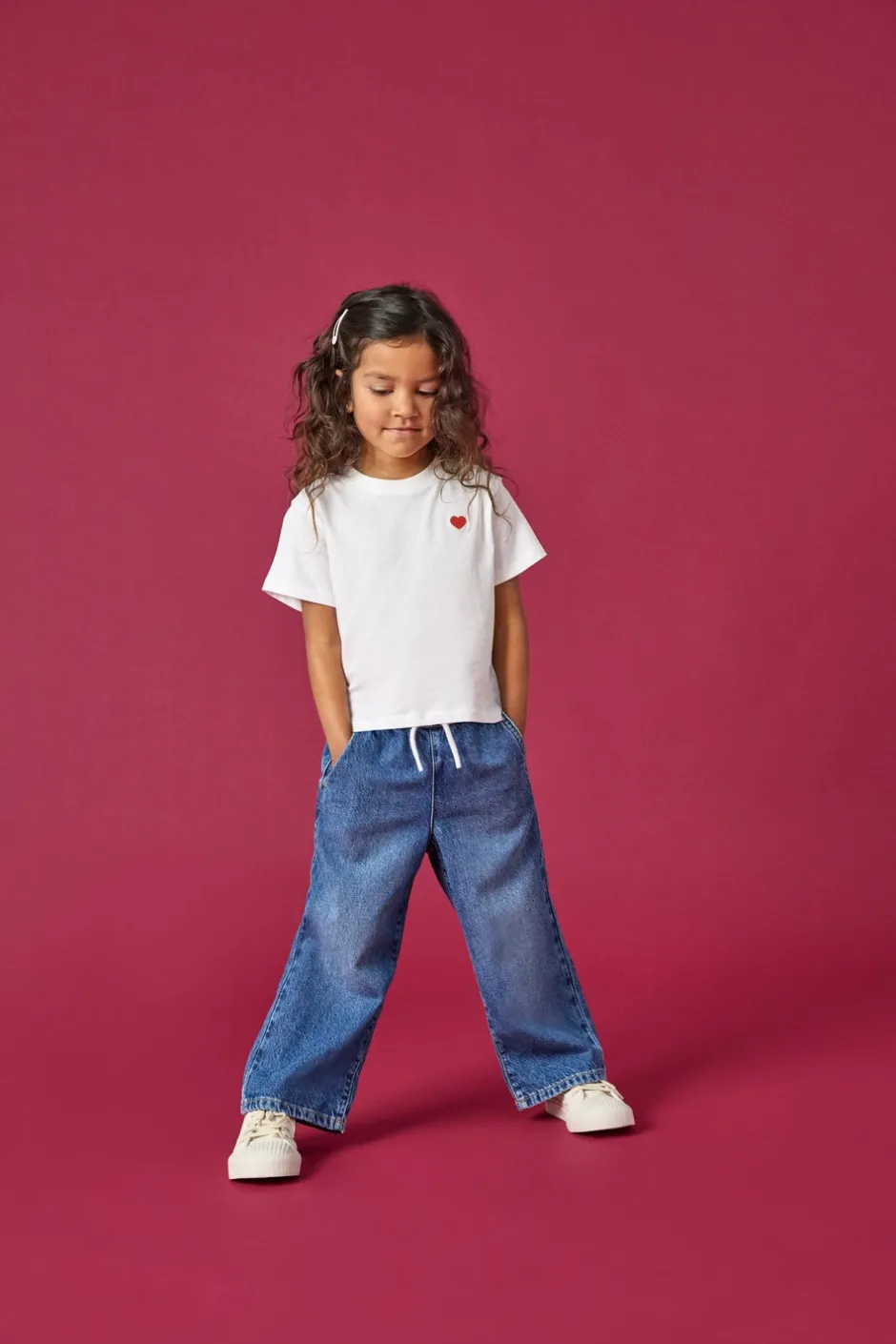 Online KMGPIERCE Bred pasform - beskåret Jeans Børn Tøj·Jeans