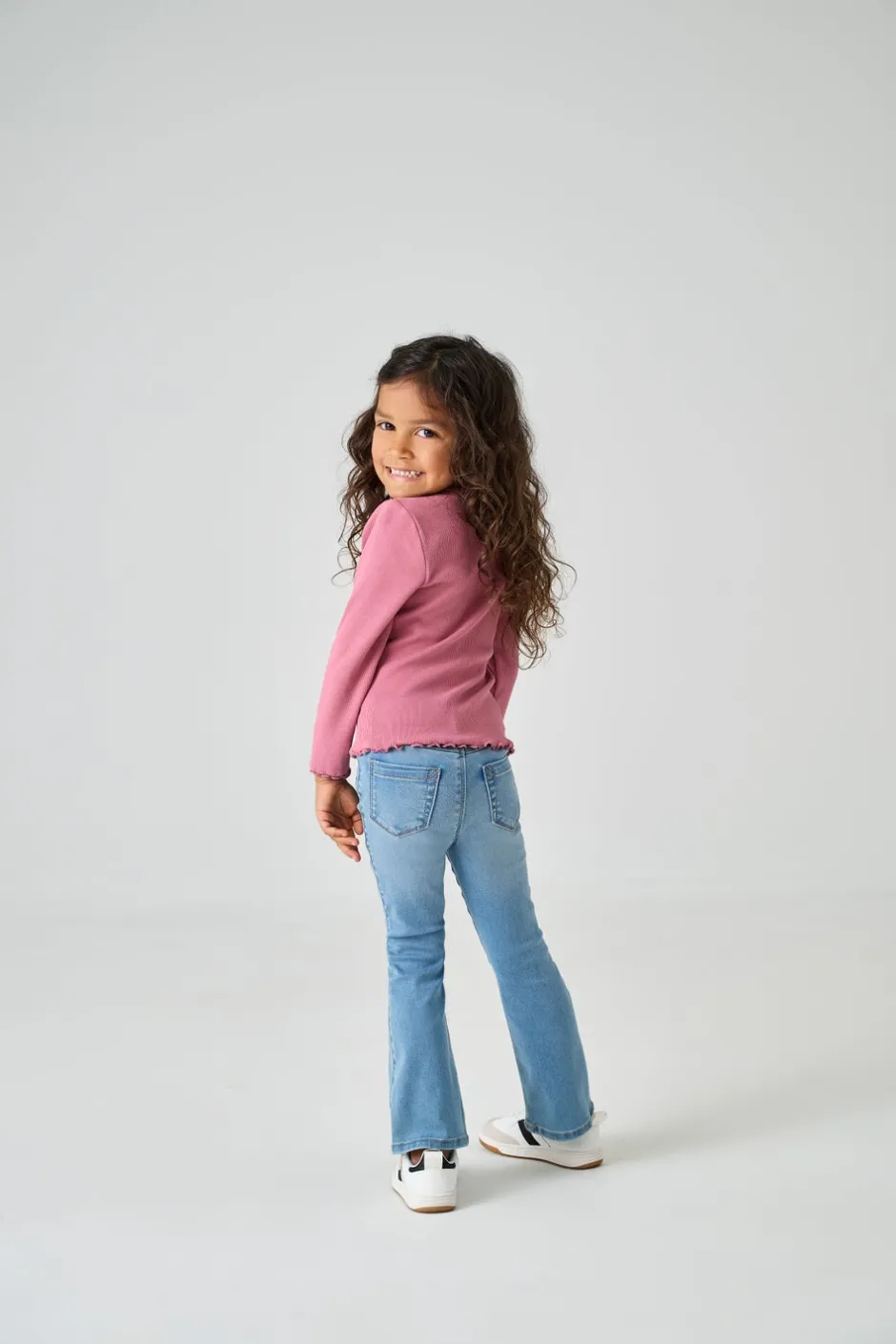 Hot KMGROYAL Mellemhøj talje Flared fit Jeans Børn Tøj·Jeans