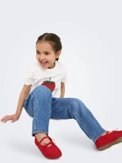 KMGVALENTINE Mellemhøj talje Straight fit Jeans Børn Tøj·Jeans