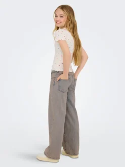 Sale KOGBAXTER Høj talje Wide leg fit Jeans Børn Tøj·Jeans