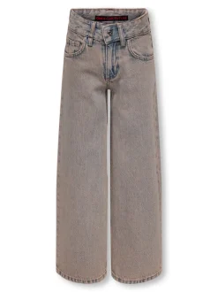 Sale KOGBAXTER Høj talje Wide leg fit Jeans Børn Tøj·Jeans