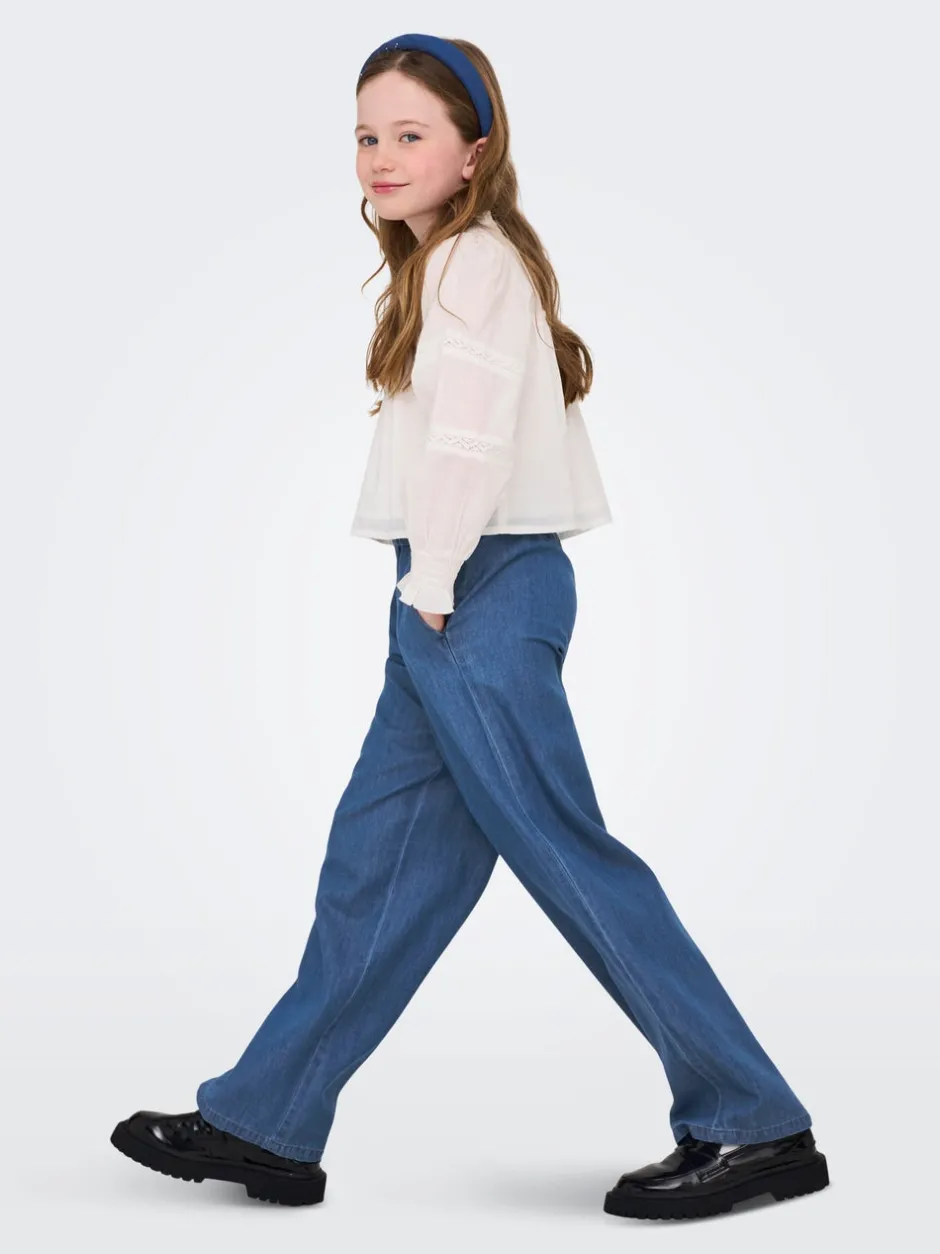 Clearance KOGBEA Wide leg fit Jeans Børn Tøj·Bukser