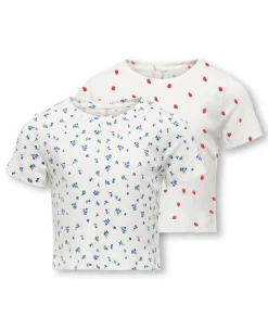 Outlet KOGBELLA 2-pack T-shirt Børn Tøj·Toppe