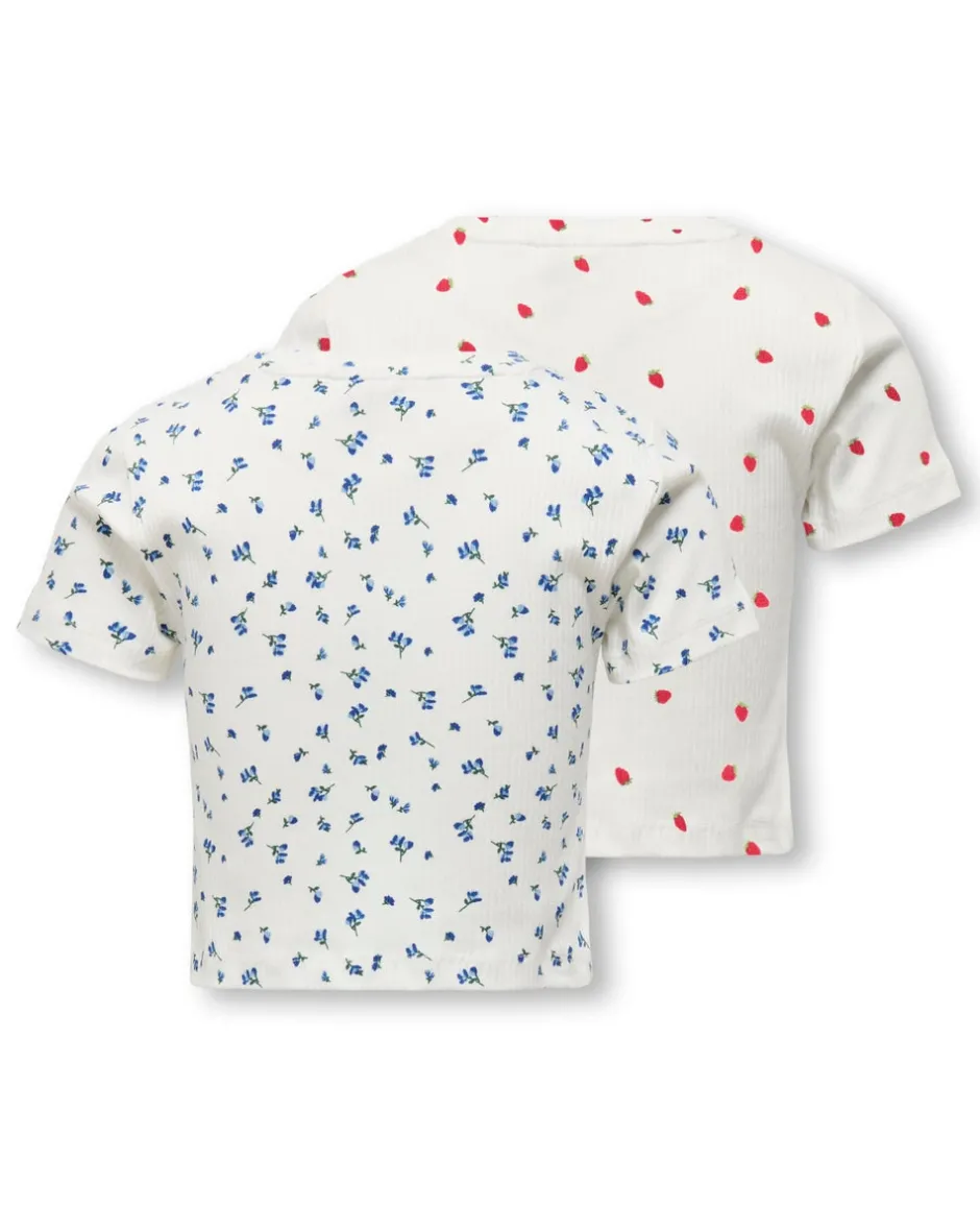 Outlet KOGBELLA 2-pack T-shirt Børn Tøj·Toppe