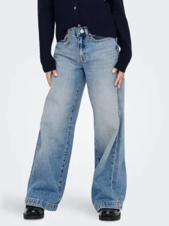 Outlet KOGBROOME Høj talje Wide leg fit Jeans Børn Tøj·Jeans