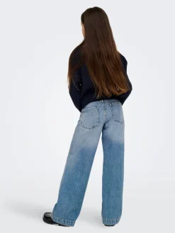 Outlet KOGBROOME Høj talje Wide leg fit Jeans Børn Tøj·Jeans
