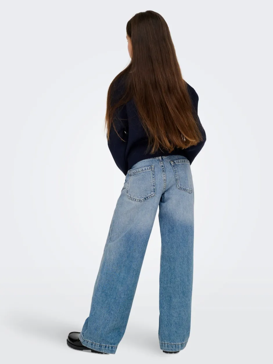 Outlet KOGBROOME Høj talje Wide leg fit Jeans Børn Tøj·Jeans