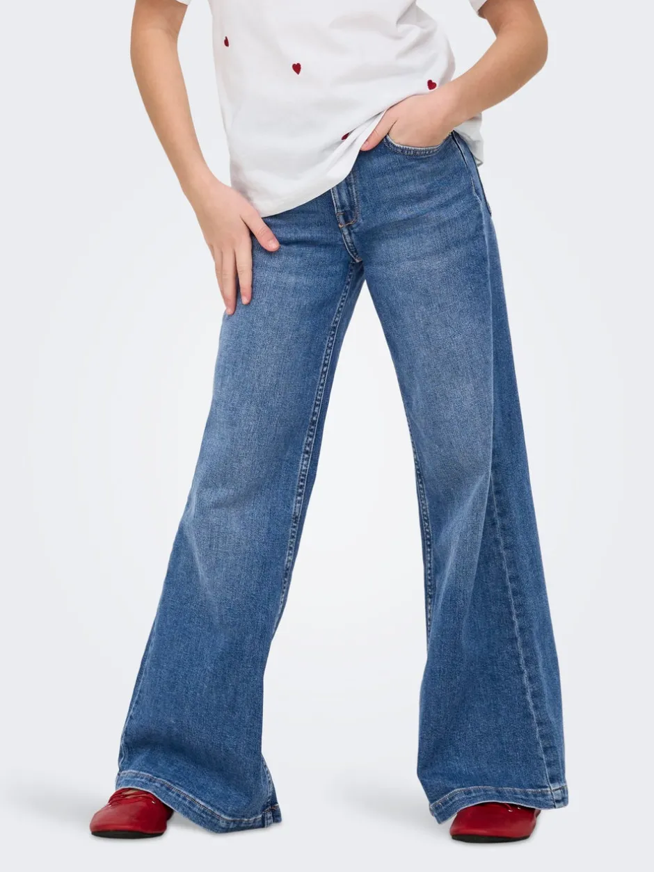 Outlet KOGCALIFORNIA Mellemhøj talje Flared fit Jeans Børn Tøj·Jeans