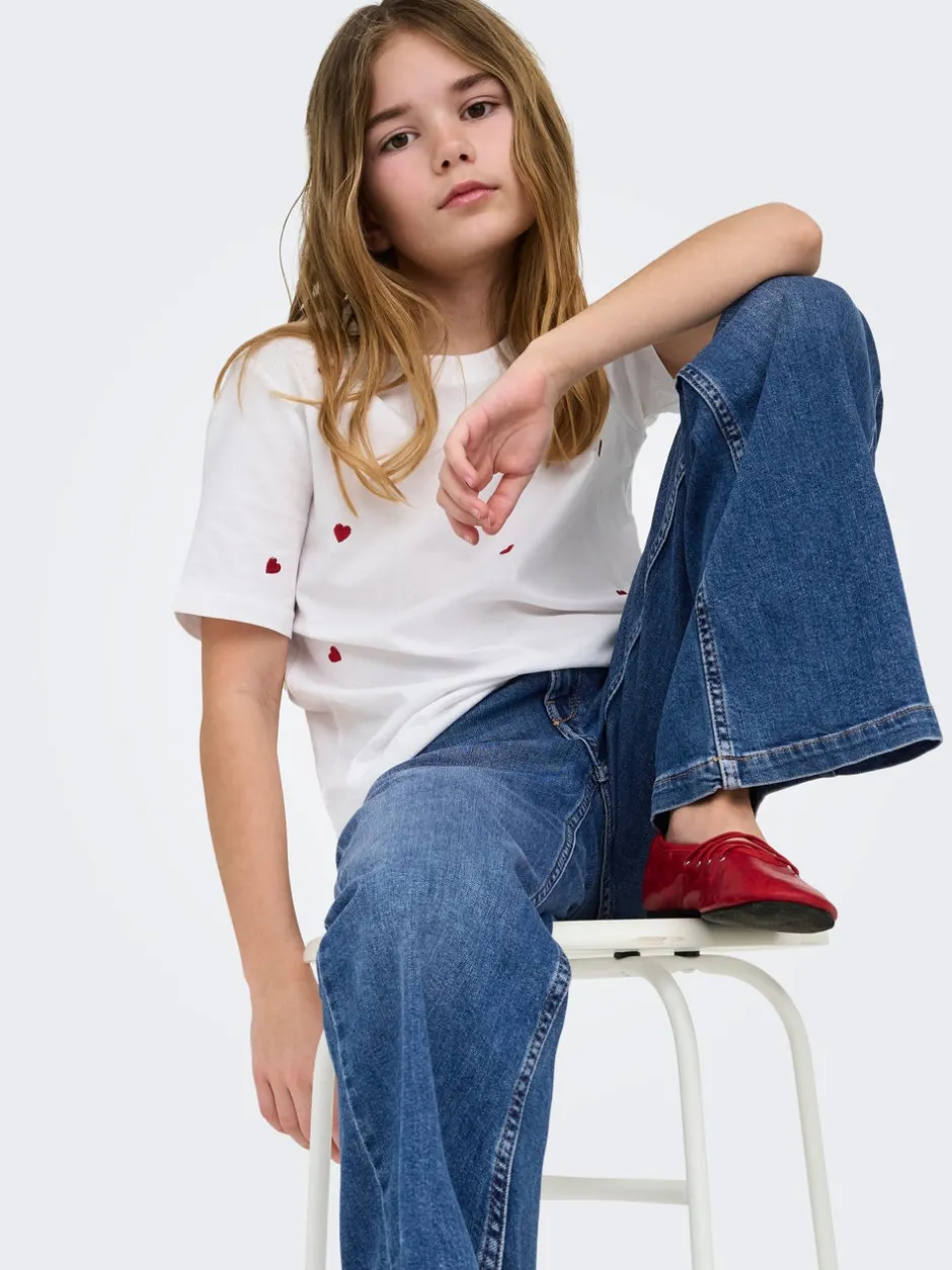 Outlet KOGCALIFORNIA Mellemhøj talje Flared fit Jeans Børn Tøj·Jeans