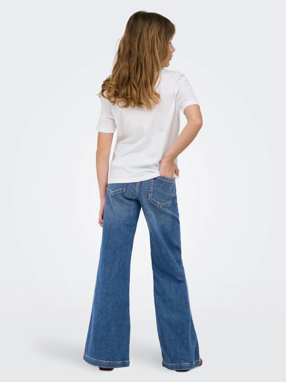 Outlet KOGCALIFORNIA Mellemhøj talje Flared fit Jeans Børn Tøj·Jeans