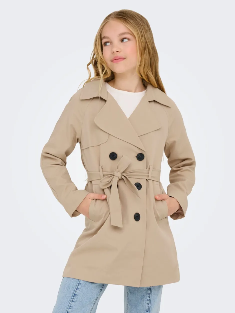 Discount KOGCHLOE Trenchcoat Børn Tøj·Jakker Og Frakker