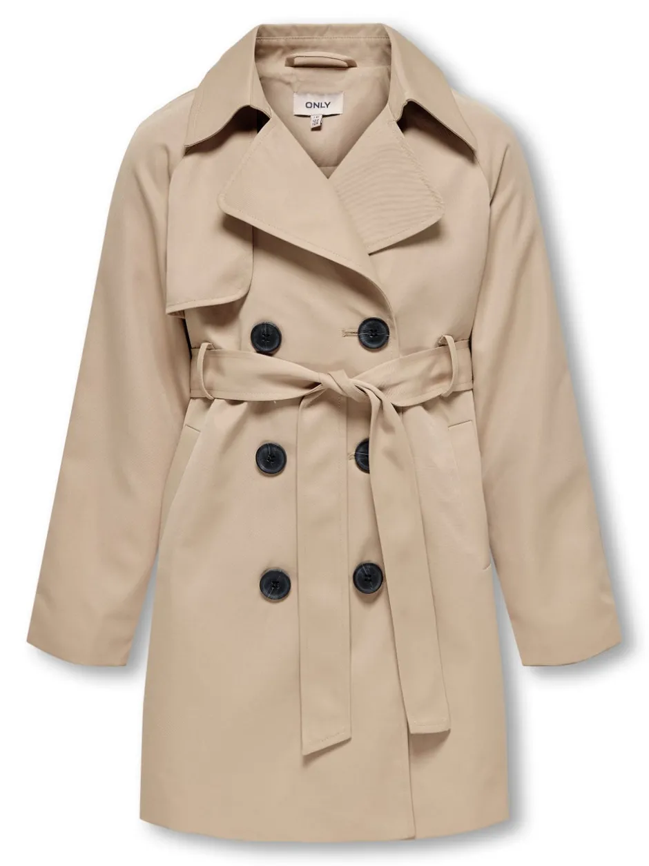 Discount KOGCHLOE Trenchcoat Børn Tøj·Jakker Og Frakker