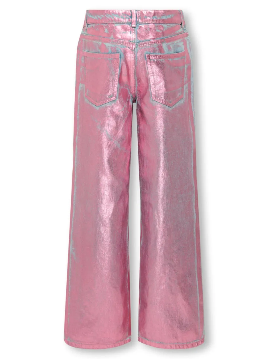 Sale KOGCOBAIN Wide leg fit Ankellængde Jeans Børn Tøj·Jeans