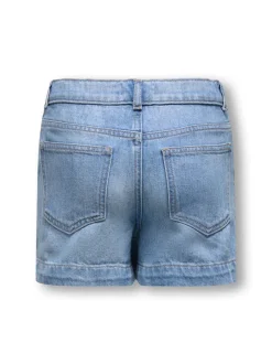 KOGCOMET Mellemhøj talje Wide leg fit Denim-shorts Børn Tøj·Shorts